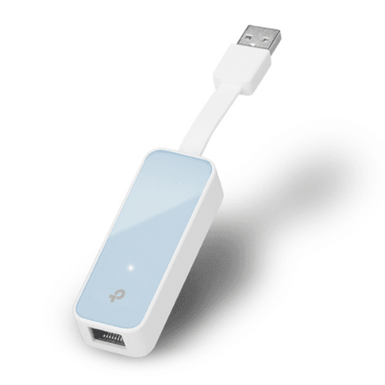 TP-Link UE200, USB Ethernet Adapter, USB 2.0, 100Mbps Fast Ethernet, RJ45 – Bardhë