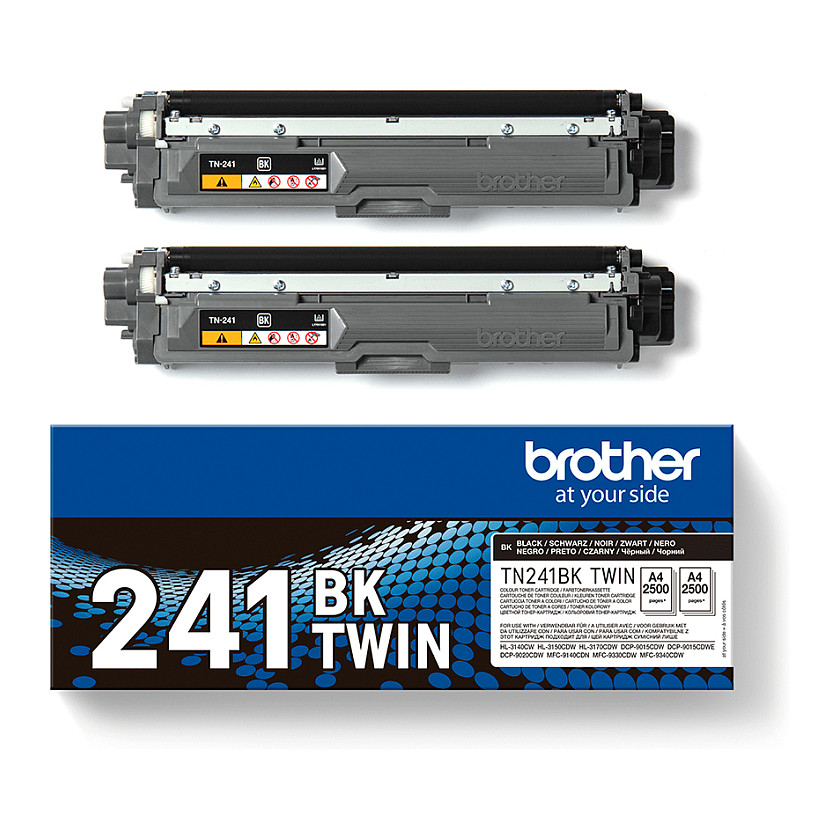 Brother TN241BKTWIN 2-Pack Toner – Up to 2,500 Pages ISO/IEC 19798 - 3