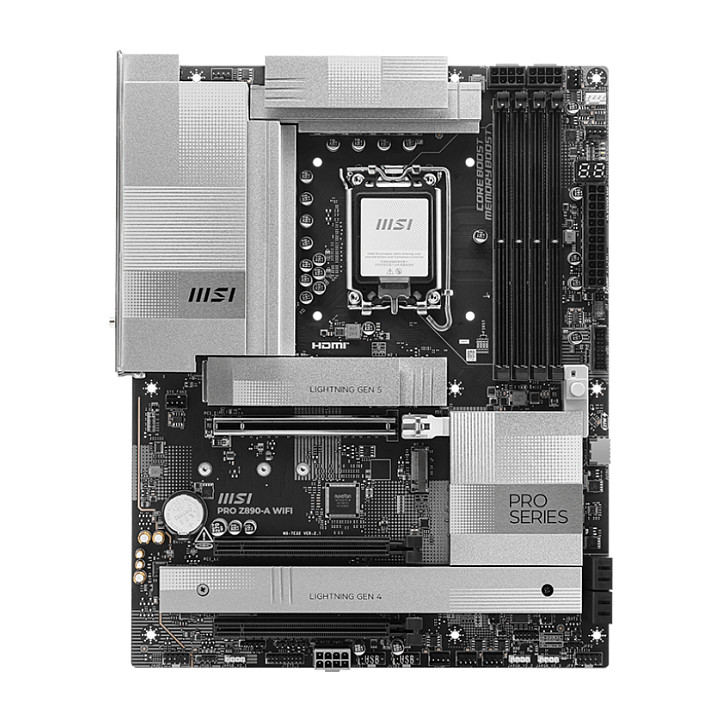 Pllakë Amë Intel MSI PRO Z890‑A WIFI / LGA 1851 / ATX / DDR5 / WiFi / HDMI+DisplayPort - 2