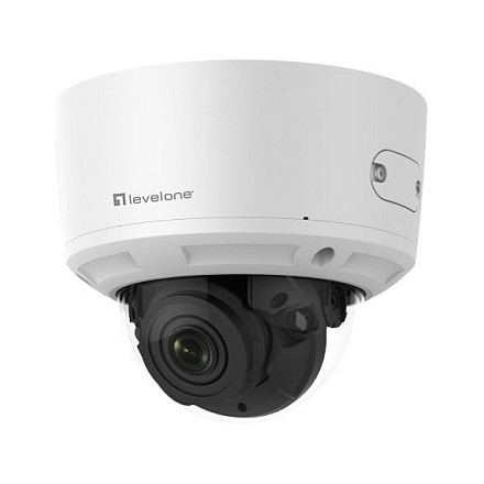 Kamerë Sigurie IP CCTV LevelOne FCS-3098 / Dome / 8MP / 2.8–12mm / 35–115° FOV / PoE / IP67 - Bardhë