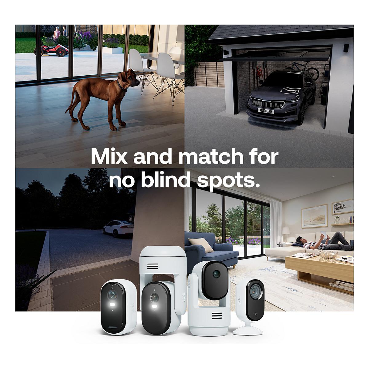 Kamerë Sigurie IP CCTV Arlo Essential 3, 2K, 4MP, 130°, 12× Zoom Dixhital, Wi-Fi 2.4/5GHz, Audio 2-Kahëshe, Sirenë 80dB, Color Night Vision, Bateri, Solar Panel - Bardhë - 4