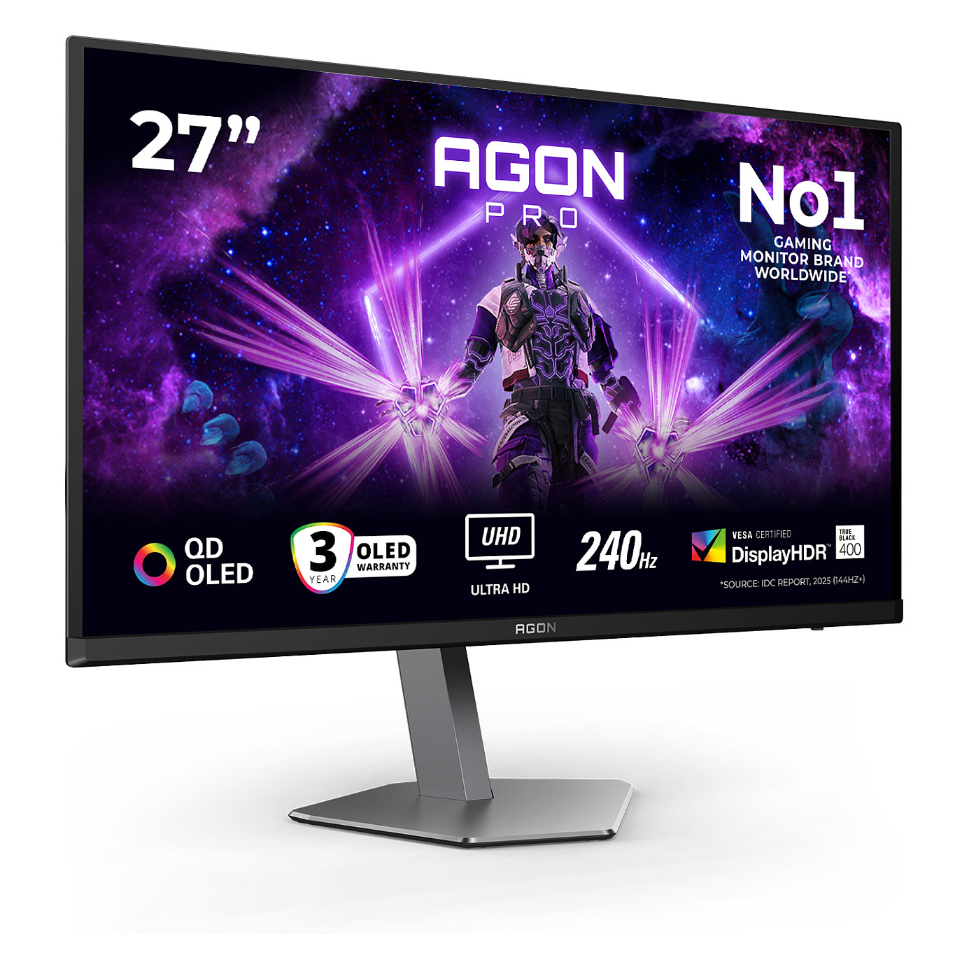 Monitor Gaming AOC AG276UZD / 26.5" / 4K Ultra HD OLED / 240 Hz / 0.03 ms / HDMI+USB+DP - Zezë - 16