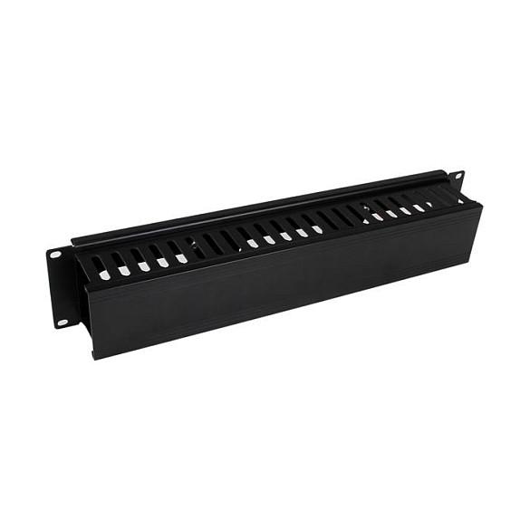 Aksesor Rack StarTech.com CMDUCT2U, Menaxhim Kabllosh, 2U, 19", me Kapak - Zezë