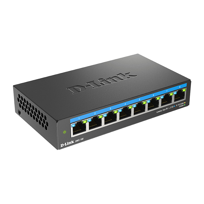 Switch D-Link DMS-108 Multi-Gigabit, Unmanaged, 8 porte - 1