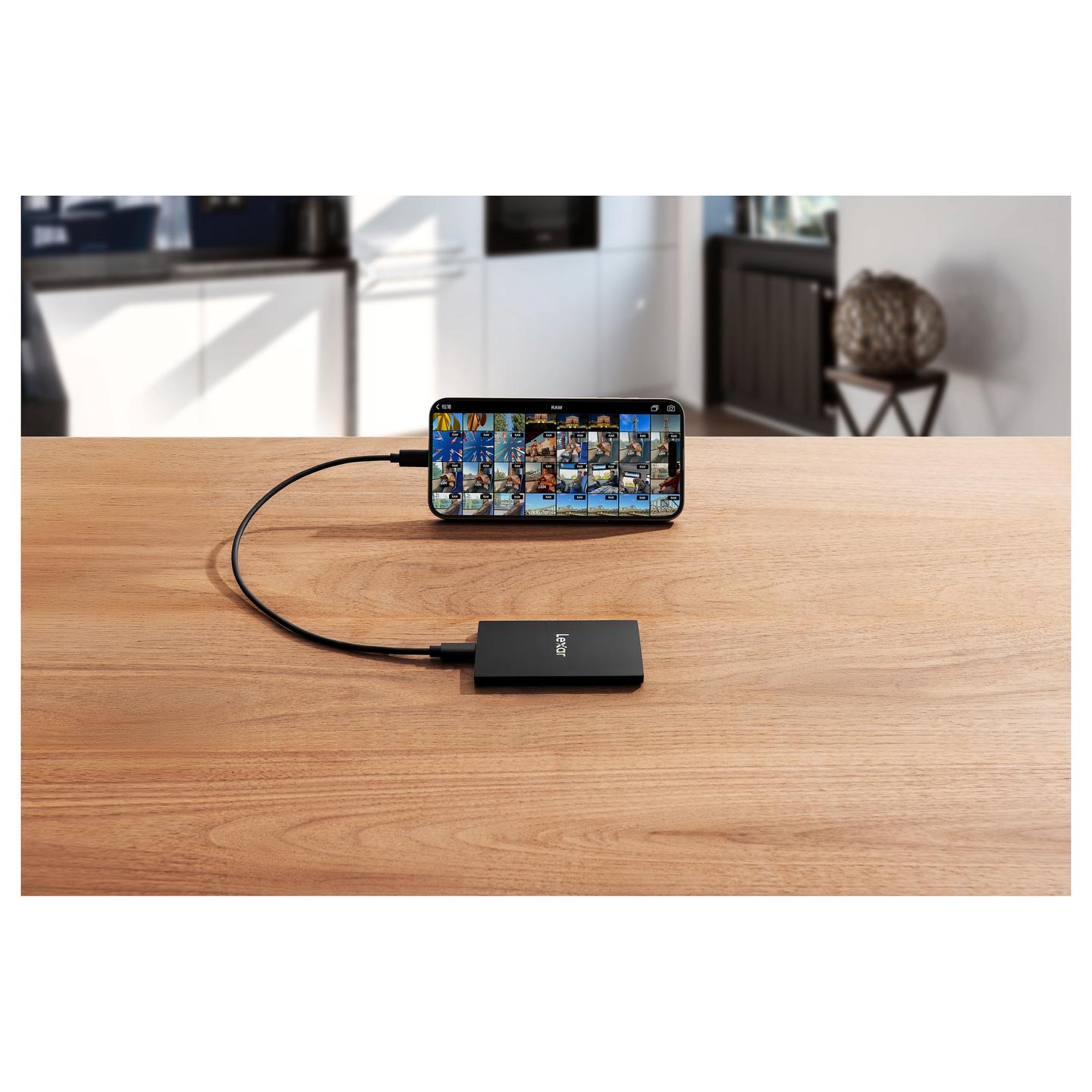 SSD të Jashtme Lexar SL500 / 1TB / USB-C 3.2 Gen 2x2 – Hiri - 10