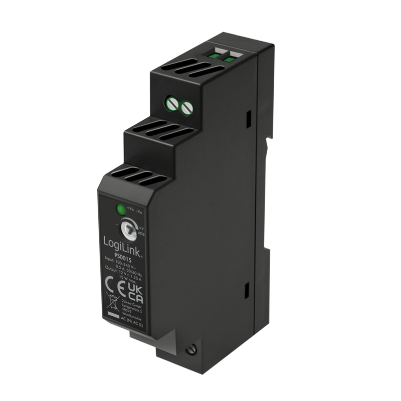 Furnizues Energjie LogiLink PS0015 / 15W / 12V / DIN Rail – Zezë