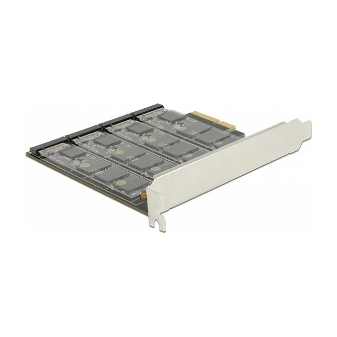 Kartë Zgjerimi PCI Express Delock 89888 / PCIe 4.0 x4 / 4x M.2 Key B / SATA 6Gbps / RAID 0, 1, 10 - 1