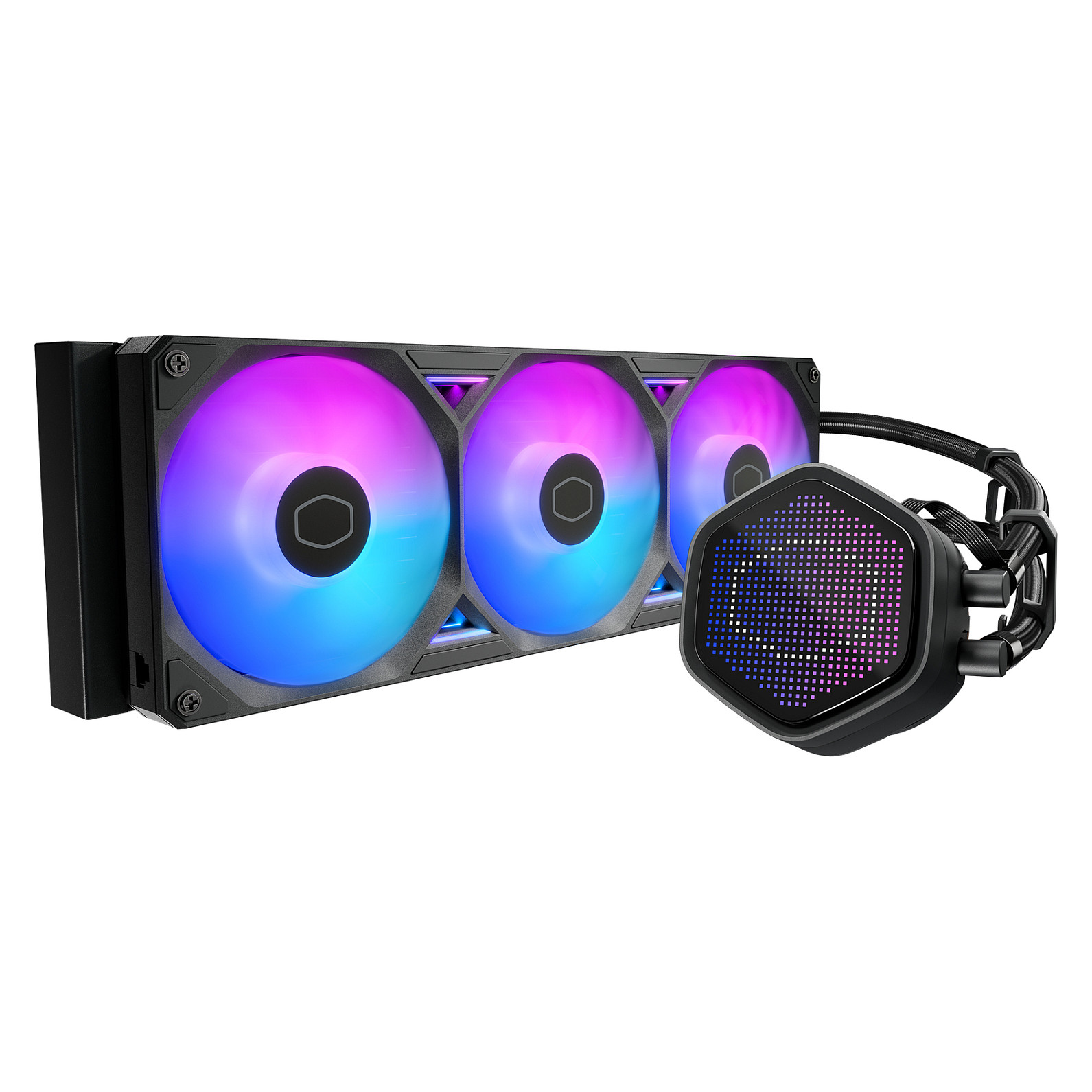 Ftohës për Procesor Cooler Master MasterLiquid Atmos II 360 Pixel LED / 360mm / AIO / ARGB / Pixel LED Display - Zezë - 1