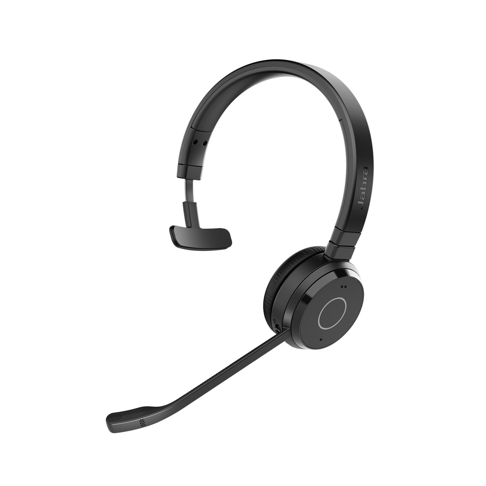 Kufje pa kabllo Jabra Evolve 65 TE / Bluetooth 5.2 / Link 390a USB-A Adapter / Mono / Busylight - Zezë