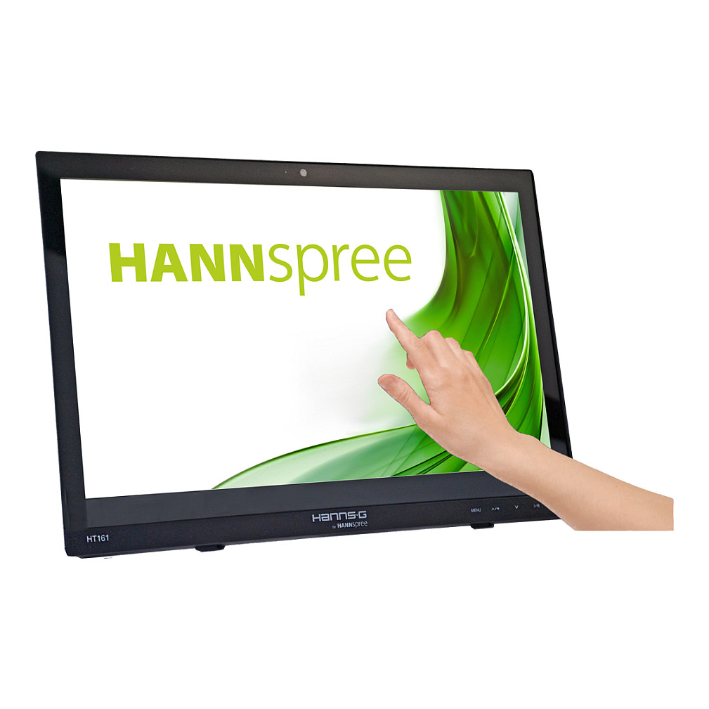 Monitor Hannspree HT161HNB / 15.6"/ HD / LED / Touchscreen / 60 Hz / 12 ms / HDMI+VGA+USB - Zezë - 2