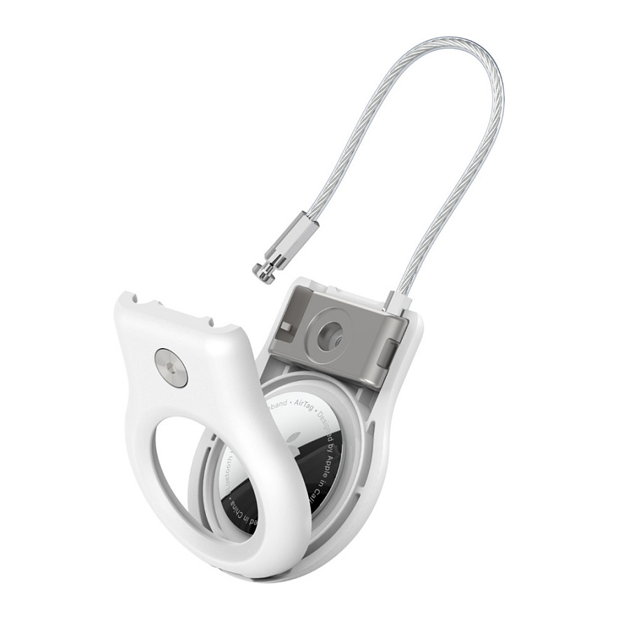 Mbajtës AirTag Belkin Secure Holder / Kabllo Metalike / MSC009btWH - Bardhë - 3