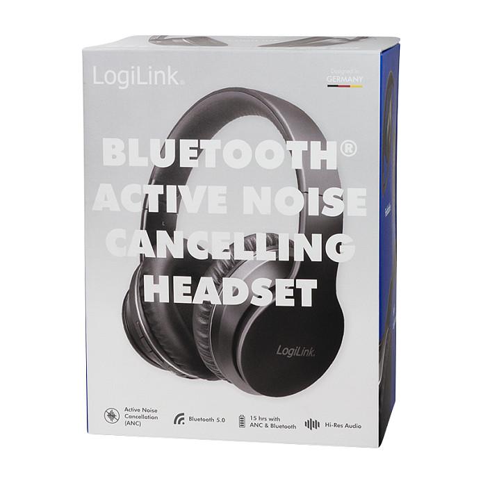 Kufje pa kabllo LogiLink BT0053 / On-Ear / Bluetooth 5.0 / ANC / 40 mm / 15 orë – Zezë - 7