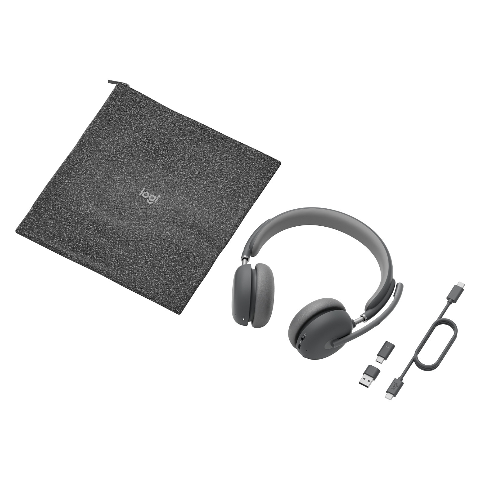 Kufje pa kabllo Logitech Zone Wireless 2 / Bluetooth 5.2 / ANC - Grafit