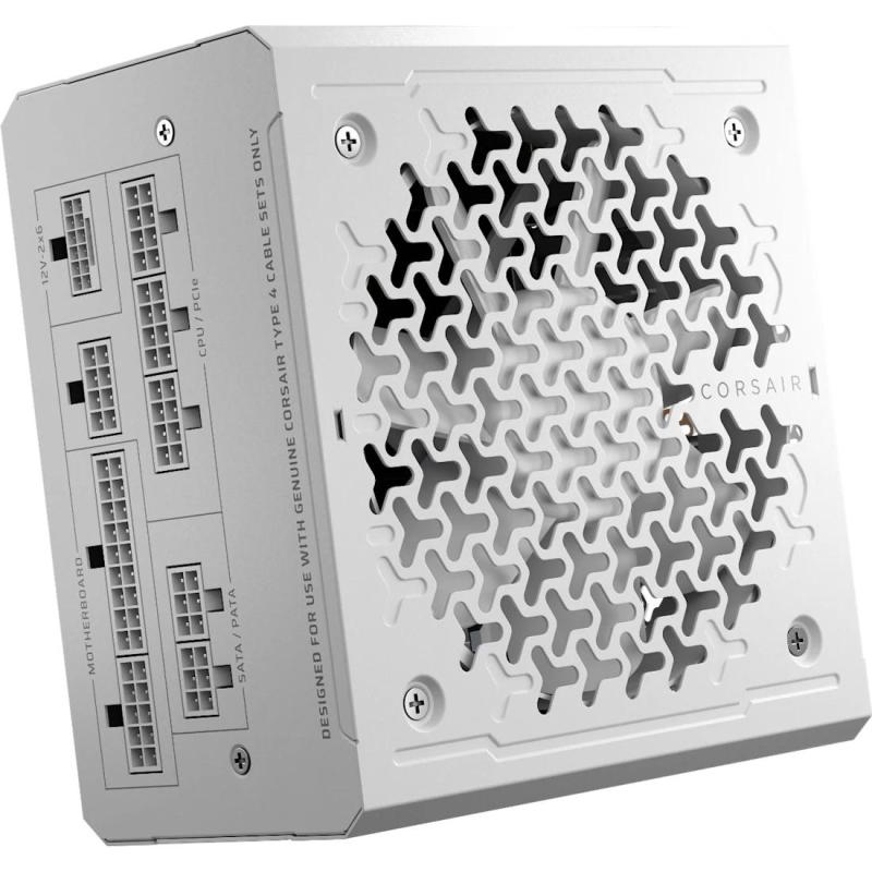 Furnizues Energjie Corsair RMe Series RM1000e / 1000W / Cybenetics Gold / ATX 3.1 / PCIe 5.1 / Fully Modular / 12V-2x6 – Bardhë