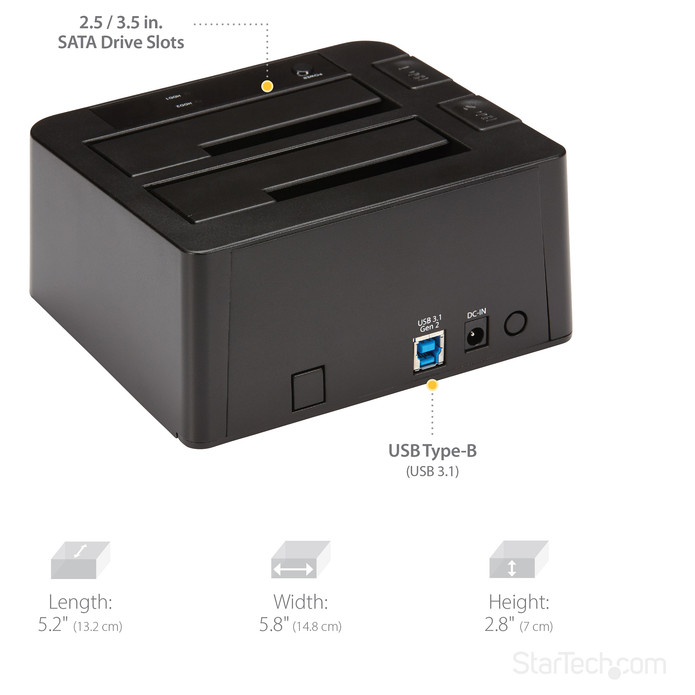 Docking Station StarTech USB 3.1 GEN 2 DUAL-BAY - 11