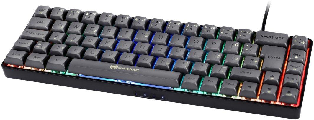 Tastierë Gaming GAMIAC TKL69G SF 65% / Mekanike / Kailh Blue Switches / RGB / USB-C - Zezë/Gri