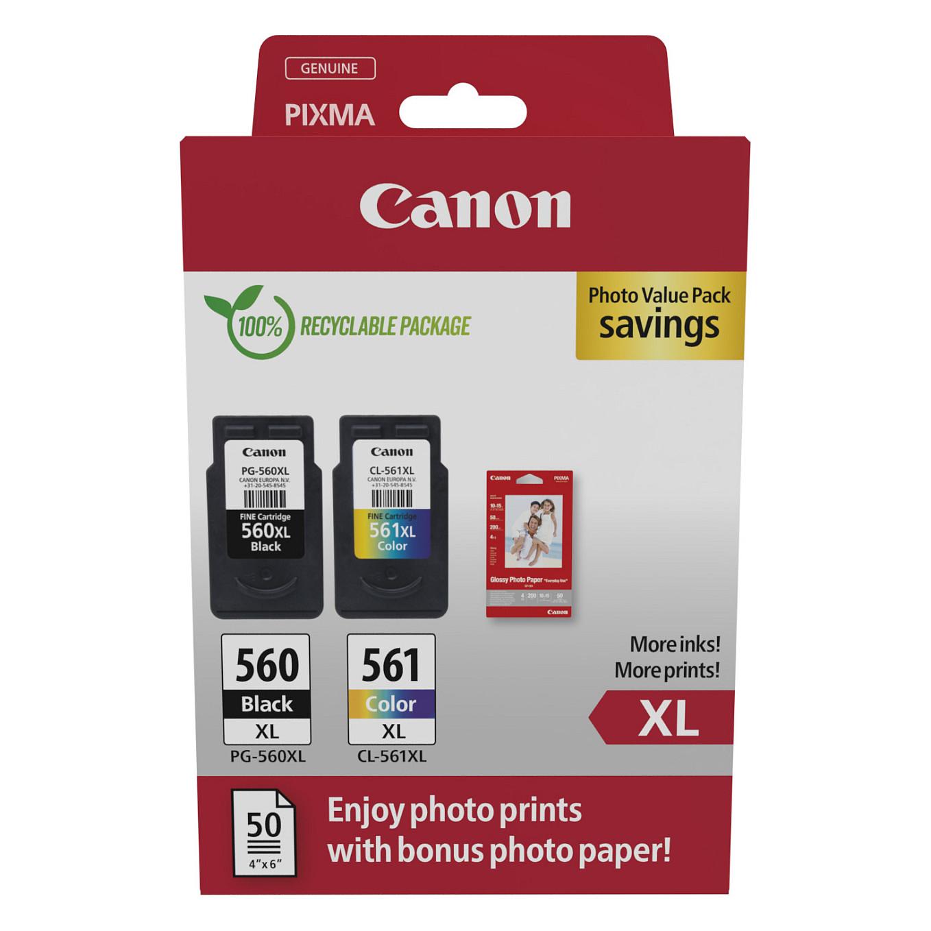 Set fishekësh boje Canon PG-560XL + CL-561XL, 2 copë