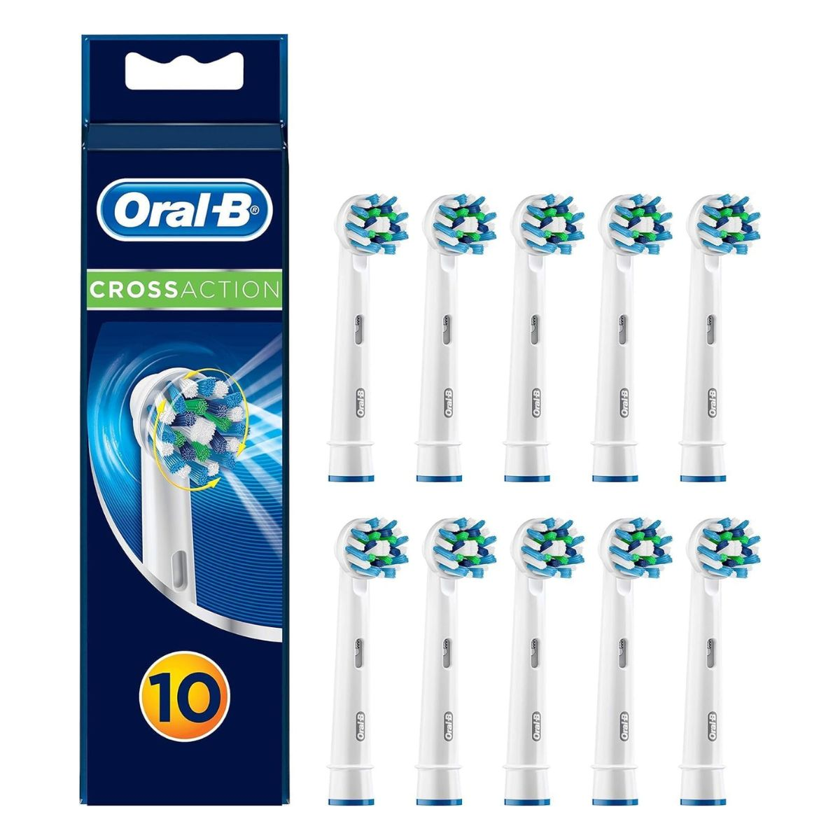 Kokë furçash zëvendësuese Oral‑B Sonic 10x Cross / 8006540861967 / 10‑Pack – Bardhë - 1