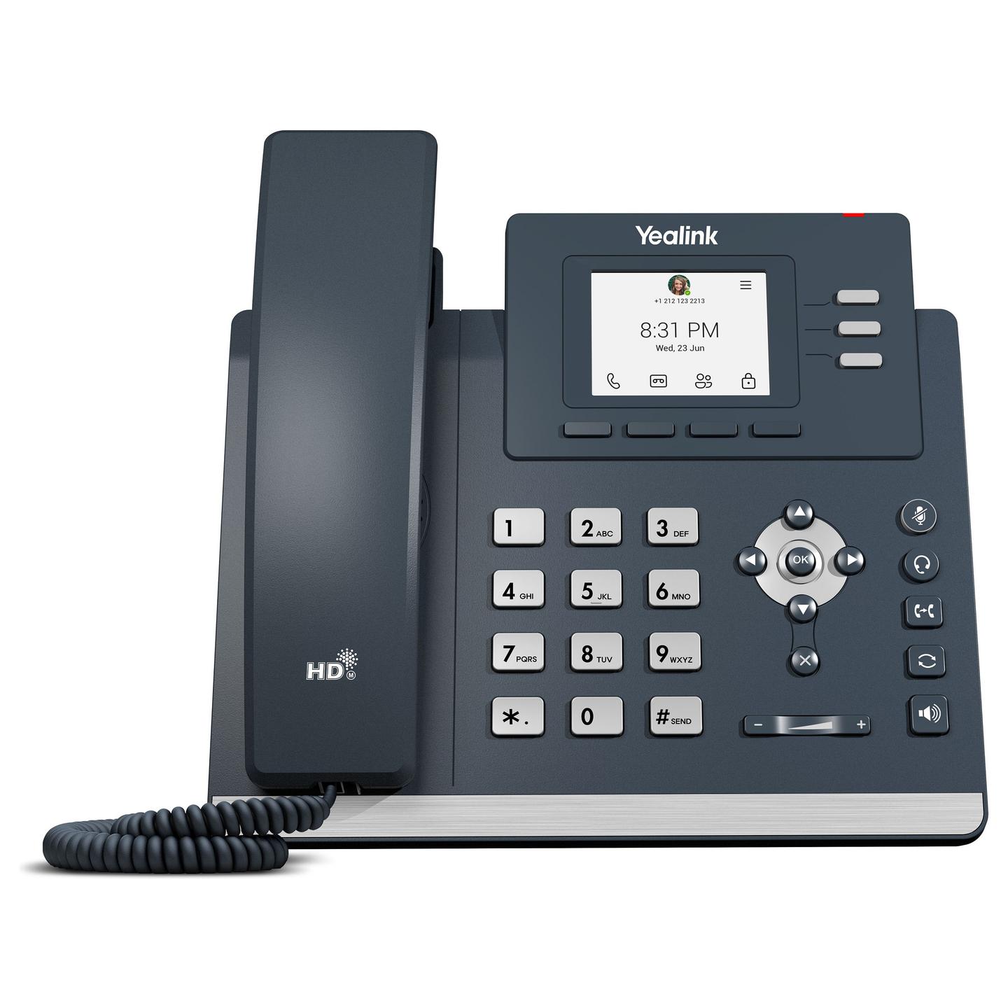 Telefon VoIP Yealink MP52 E2, Microsoft Teams, 2.4" LCD, 320x240, 2x Gigabit Ethernet, PoE, USB - Hiri