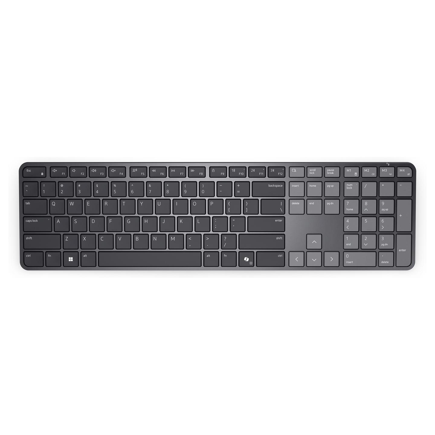 Tastierë pa kabllo Dell Pro 7 Slim KB726, QWERTZ Gjermane, Bluetooth 6.0, 2.4 GHz, 16 Taste të Programueshme – Grafit