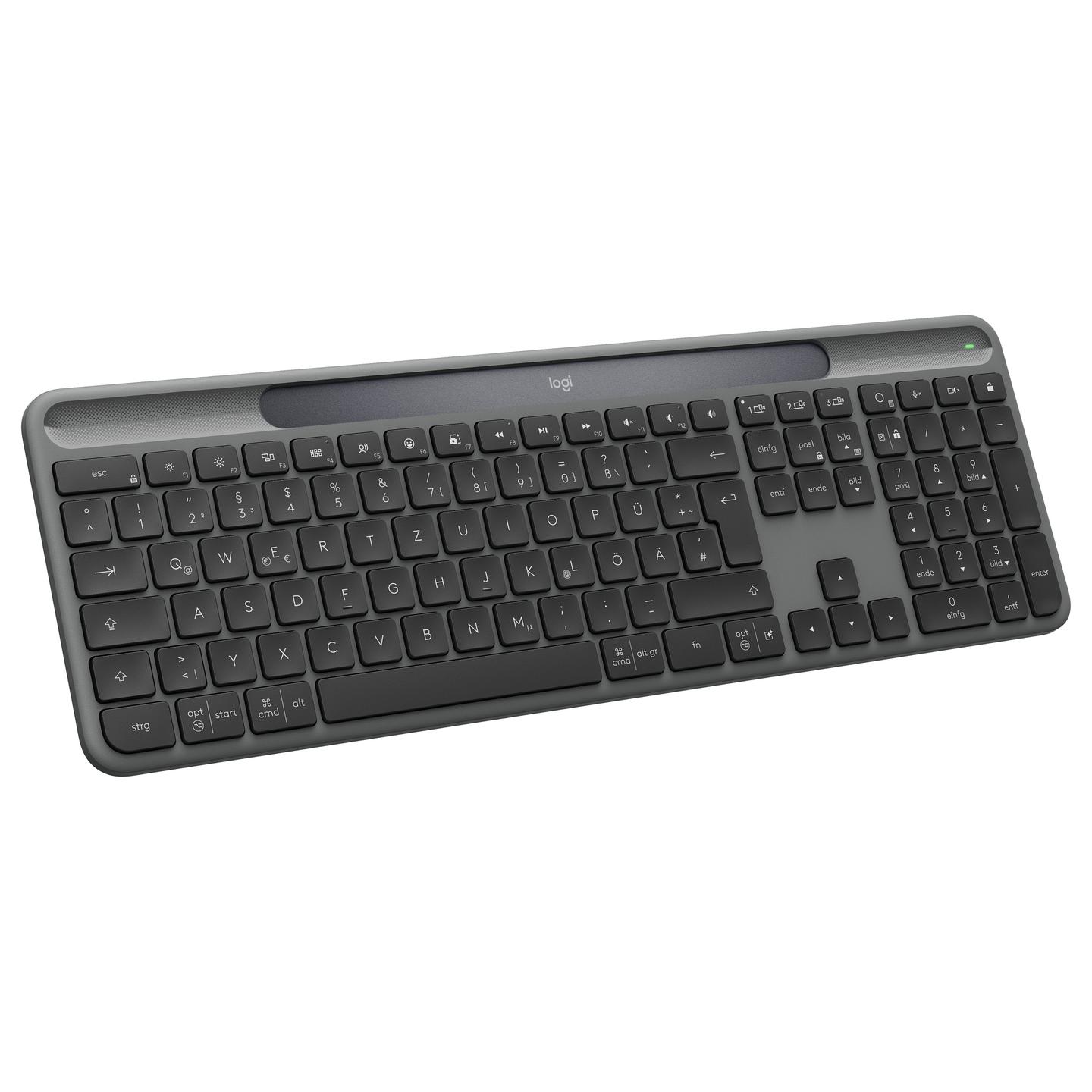 Tastierë pa kabllo Logitech Signature Slim Solar+ K980 / QWERTZ / RF Wireless + Bluetooth - Grafit - 2