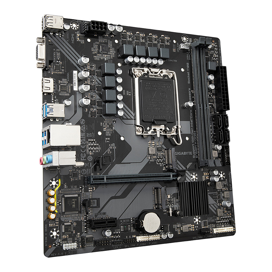Pllakë Amë GA-B760M H DDR4 - 3