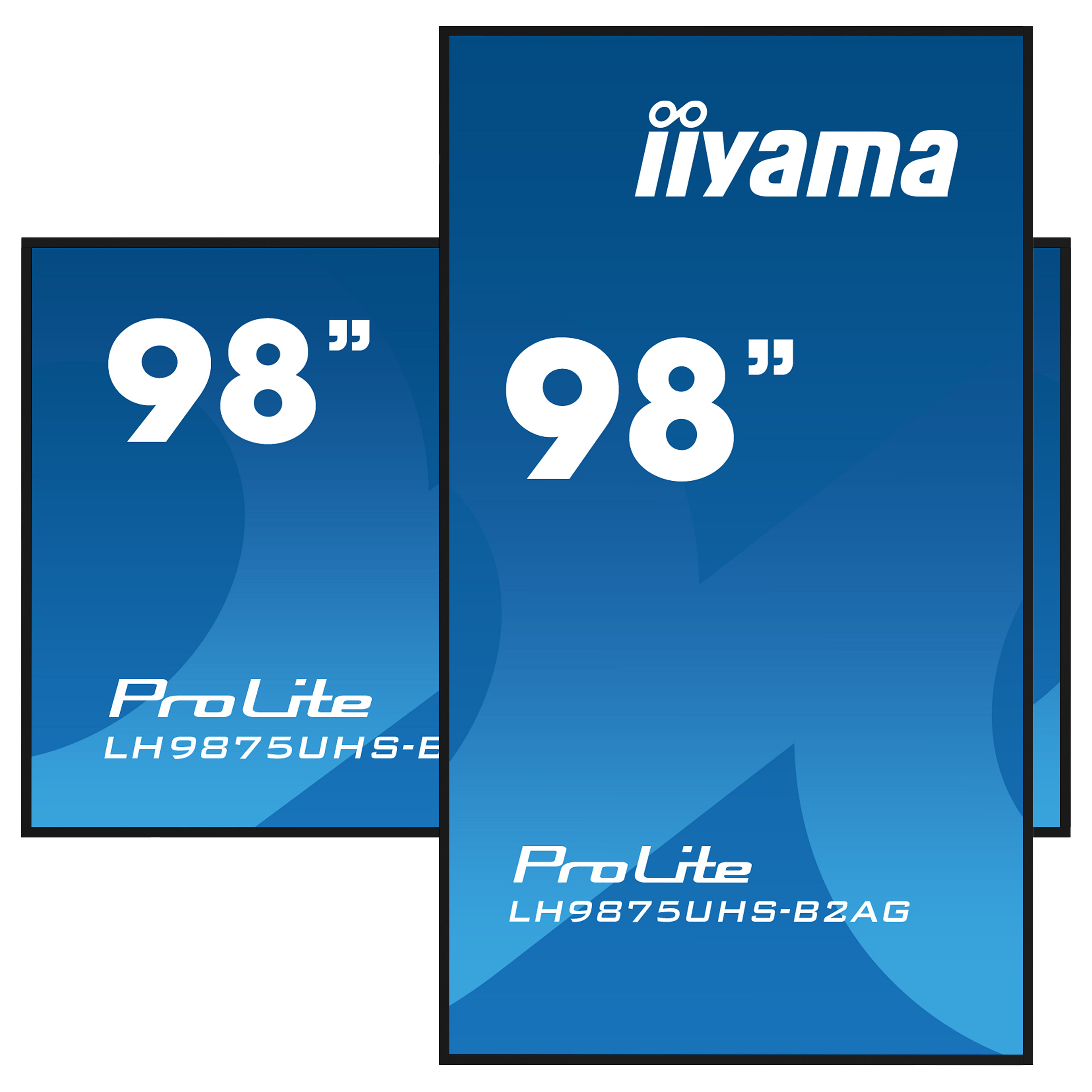 Ekran Prezantues IIYAMA LH9875UHS-B2AG / 97.5" / 4K Ultra HD IPS / LED / 60 Hz / 8 ms / HDMI+USB+DVI+DP+VGA - Zezë - 5