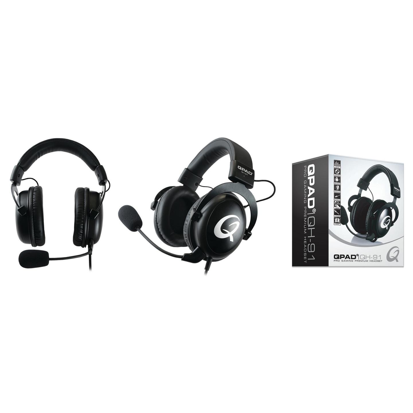 Kufje Gaming QPAD QH-91 / Wired / Over-Ear / 53 mm / 3.5 mm / Mikrofon/ 2 m – Zezë - 4