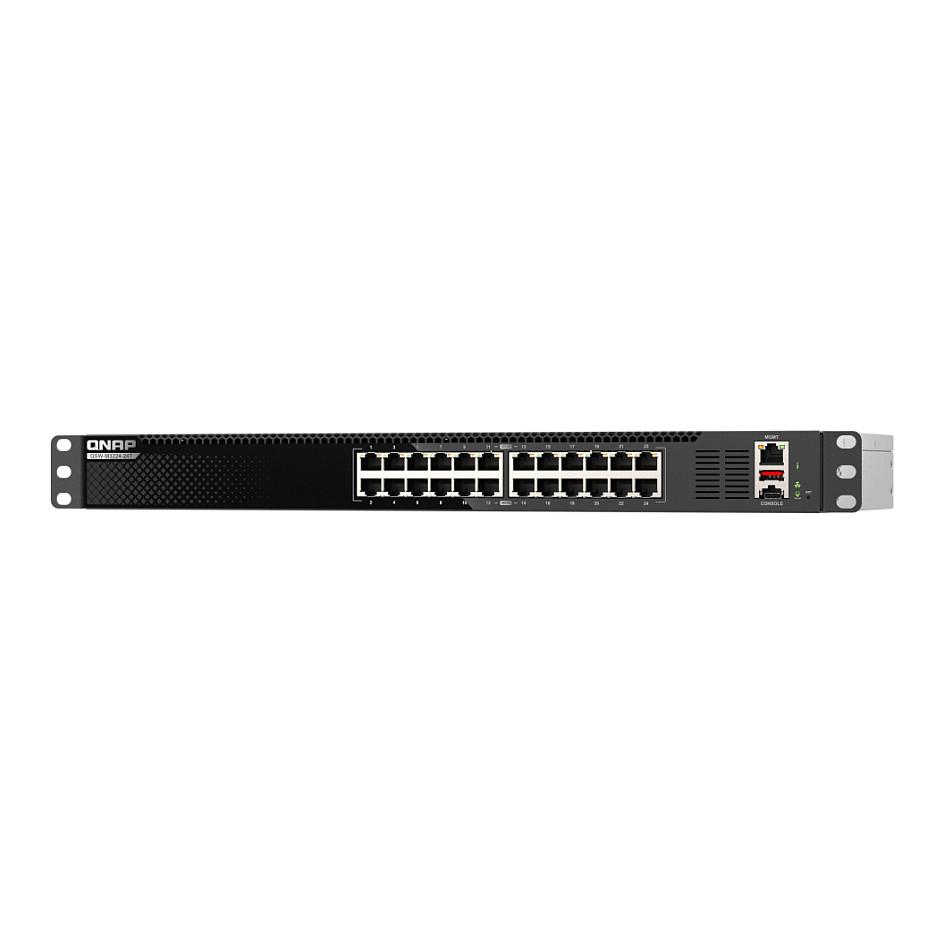 Switch QNAP QSW-M3224-24T, 24 Porta 10GbE Multi-Gigabit RJ45, Switching Capacity 480Gbps, L3 Lite Managed, Rackmount 1U - Zezë