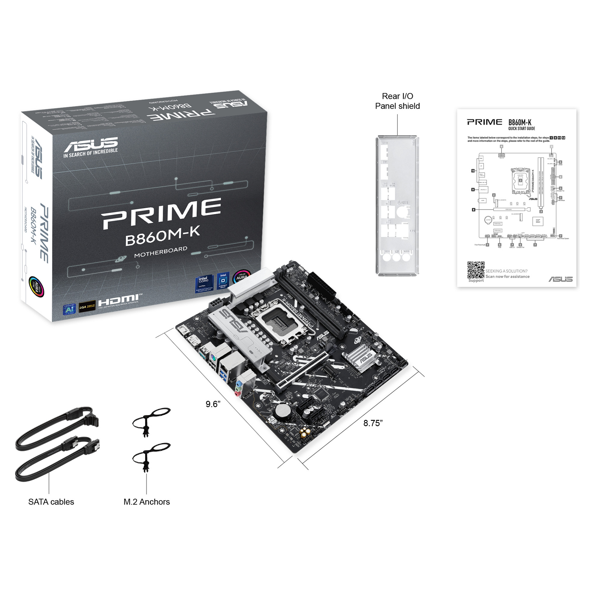 Pllakë amë Intel LGA1851 ASUS PRIME B860M-K - 8