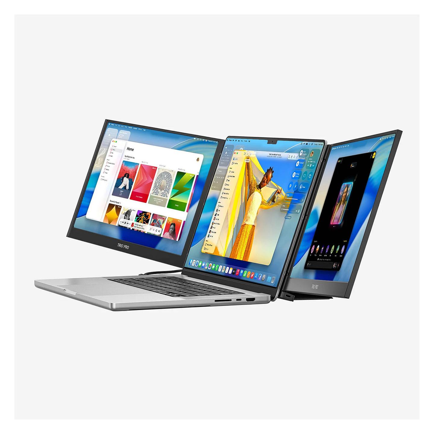 Monitor Portativ Mobile Pixels Trio 3.0 Pro / 14.1" / 2.2K IPS / 60Hz / 5ms / USB-C+Mini HDMI - Zezë - 2