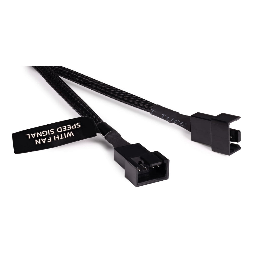 Kabllo Splitter PWM Alphacool / 4-Pin në 3×4-Pin / 30cm – Zezë - 3