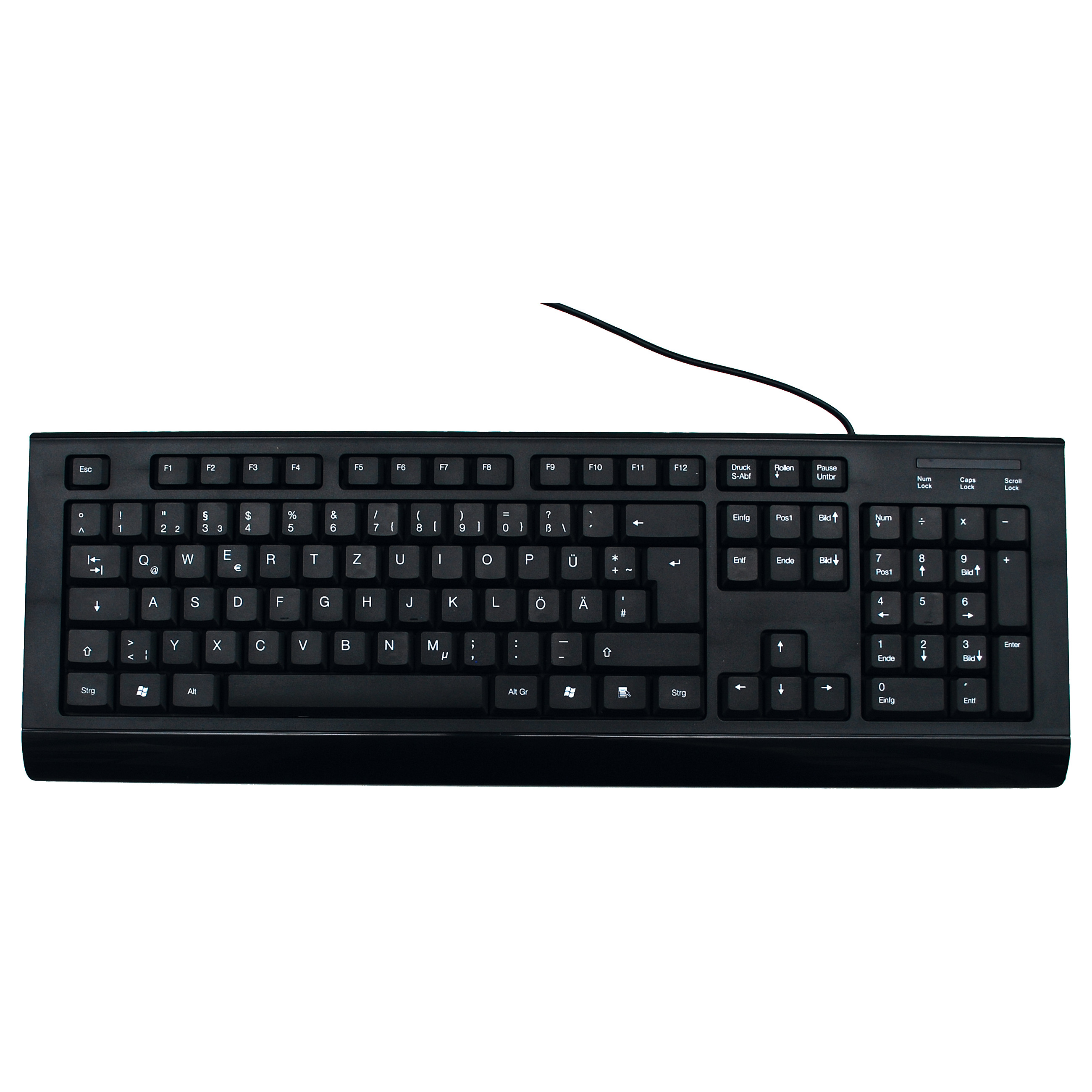 Tastierë me kabllo MediaRange MROS101 Standard / QWERTZ – Zezë - 2