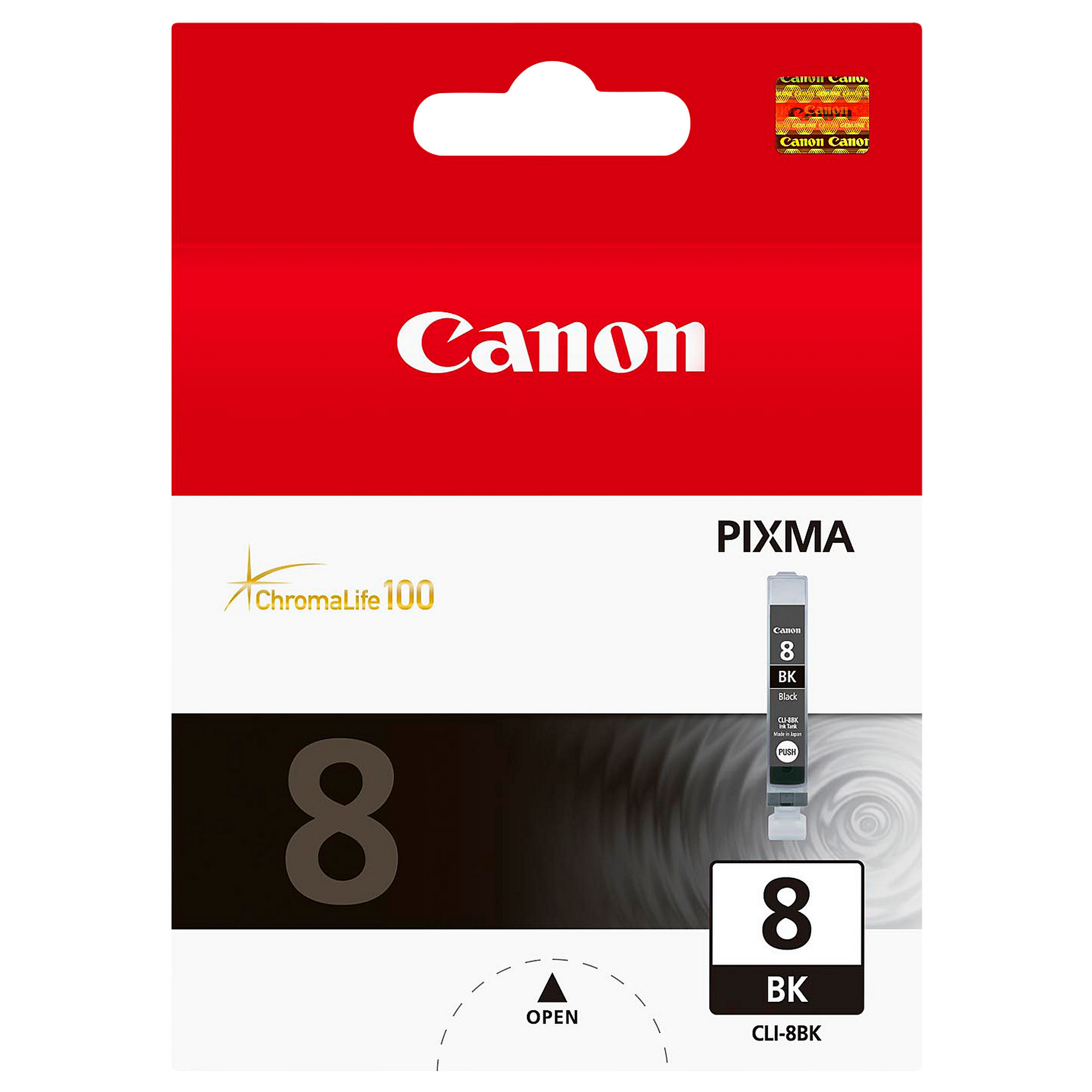 INK Canon CLI-8BK deri në kapacitet standard sipas ISO/IEC 24711 - Zezë - 1