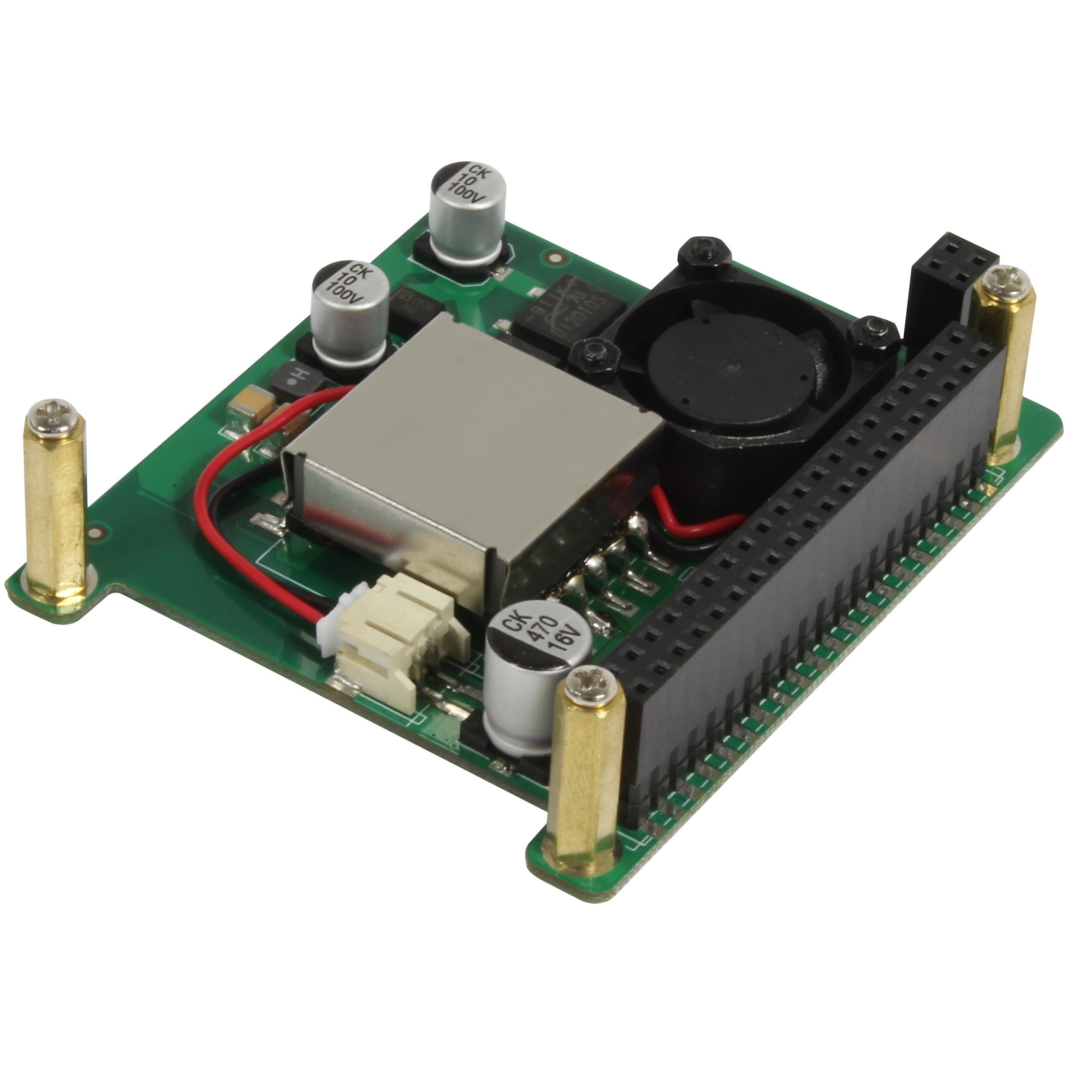ALLNET Radxa ROCK 3A PoE HAT 802.3at – Power over Ethernet Shield for RK3568 Single Board Computer - 1