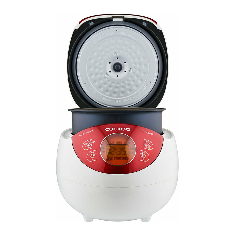 Furrë e mençur Rice Cooker Cuckoo / 0.54L / Model CR-0351F / 3D Heating System / Keep Warm Function - Bardhë / Kuq - 4