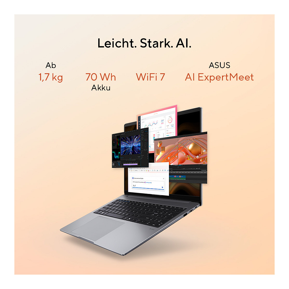 Laptop ASUS ExpertBook PM3 PM3606CKA-MB0194X / Ryzen AI 5 330 / 16GB DDR5 / 512GB / 16" WUXGA IPS-Level / AMD Radeon 820M / DE  - Gri - 14