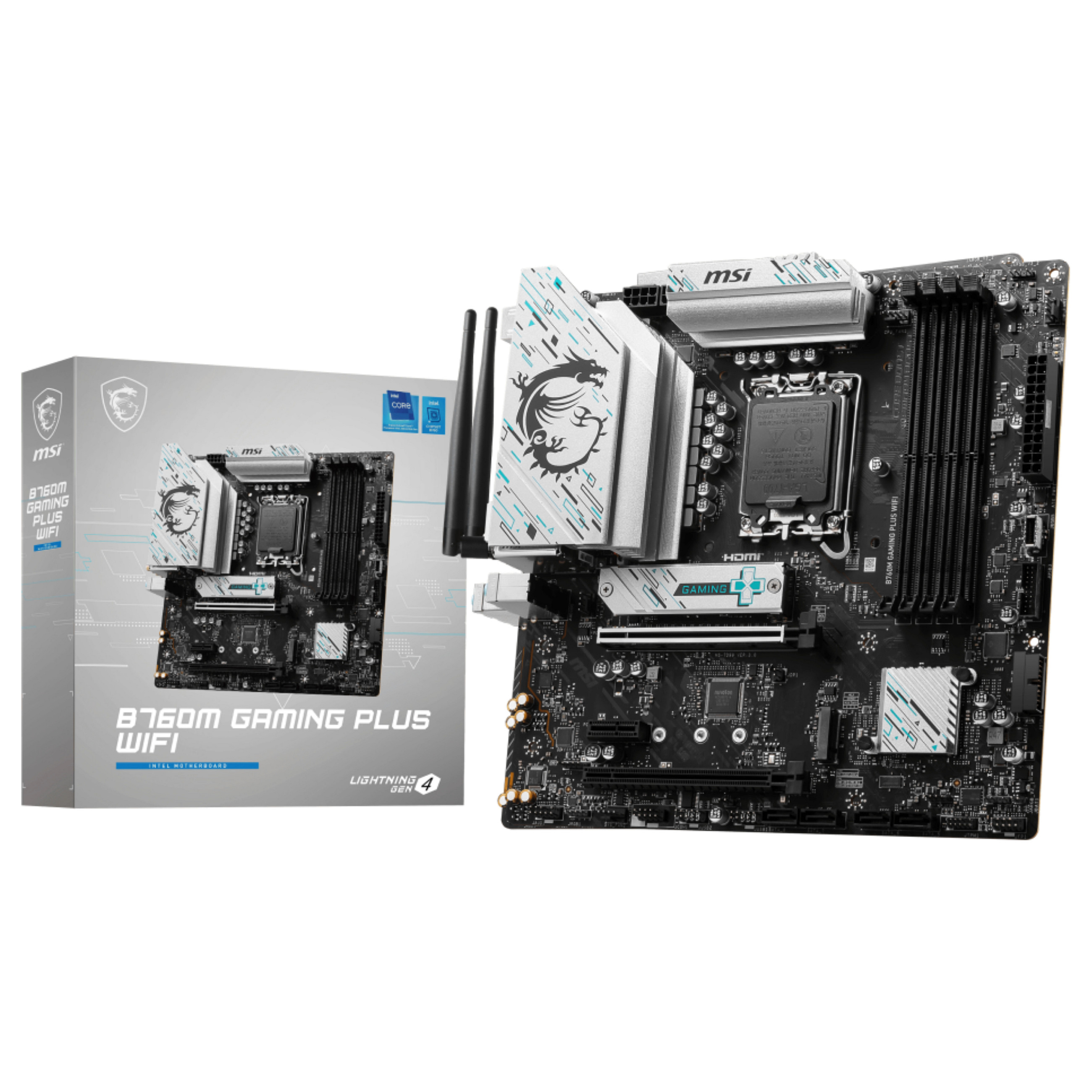 Pllakë Amë MAG B760M Gaming Plus Wifi DDR5 mATX - 1