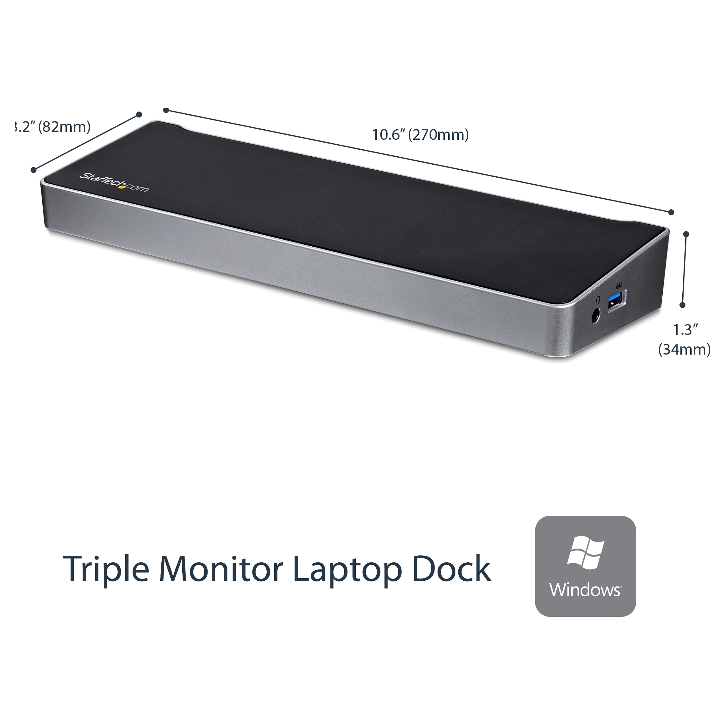 Docking Station for Laptop StarTech Triple-Video - 2