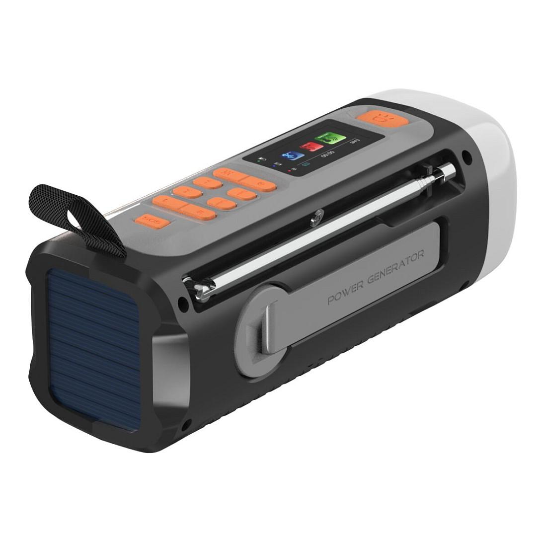 Radio portative Marmitek RESQ 200, DAB, DAB+, FM, 3 W RMS, Ekran LCD, Dalje për kufje 3,5 mm, USB-C, Me kurdisje - Zezë - 10