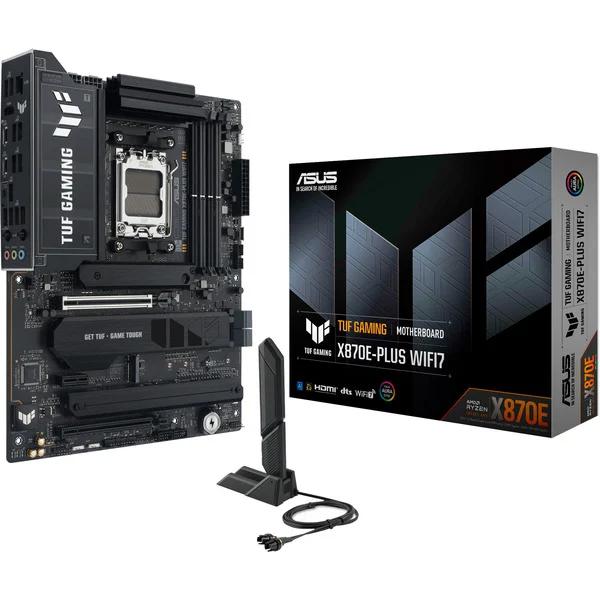Motherboard ASUS TUF GAMING X870E-PLUS WIFI7, AMD AM5, X870E, DDR5, ATX, Wi-Fi 7, Bluetooth 5.4, 2.5Gb Ethernet, PCIe 5.0