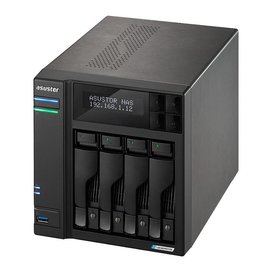 NAS ASUSTOR LOCKERSTOR 4 Gen2+ AS6704T v2, Intel Celeron N5105, 4GB DDR4, 4 Bay, 4 × M.2 NVMe, 2 × 5GbE - Zezë - 4