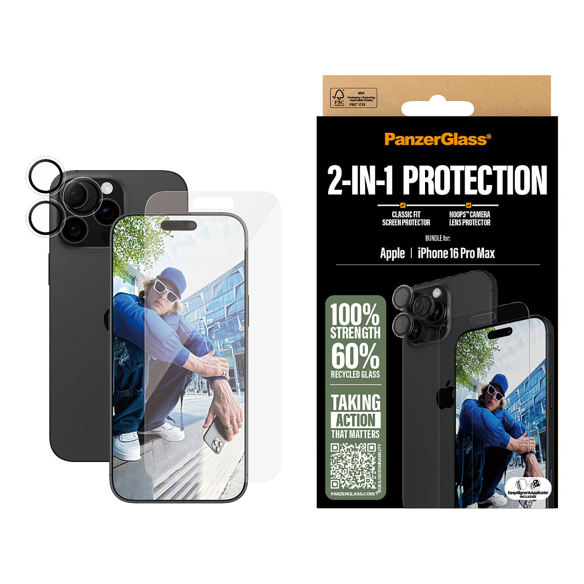 Aksesorë për telefon PanzerGlass / 2-in-1 Bundle / iPhone 16 Pro Max - 2