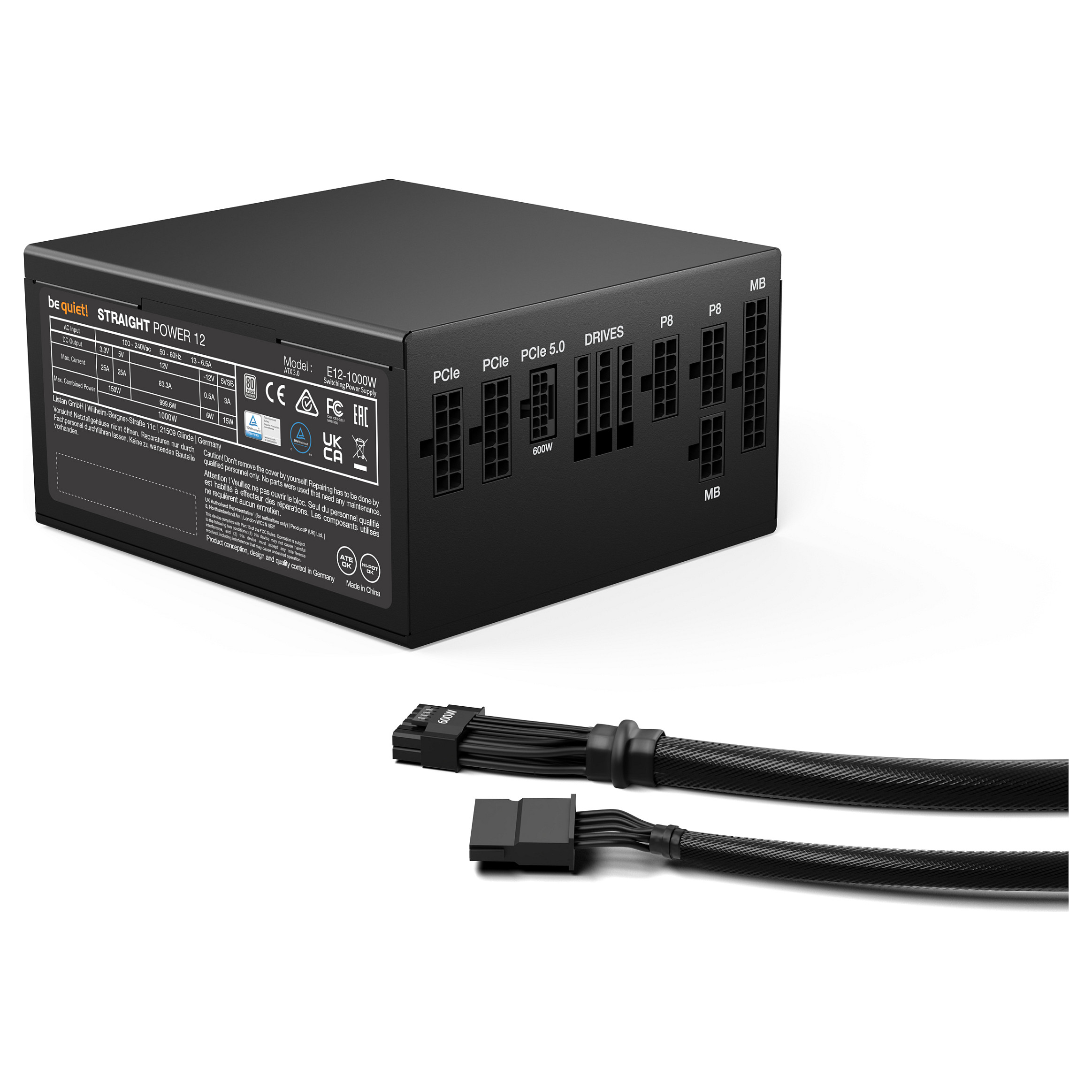 Furnizues Energjie (PSU) 1000W be quiet! Straight Power 12 | 80+Platinum - 2