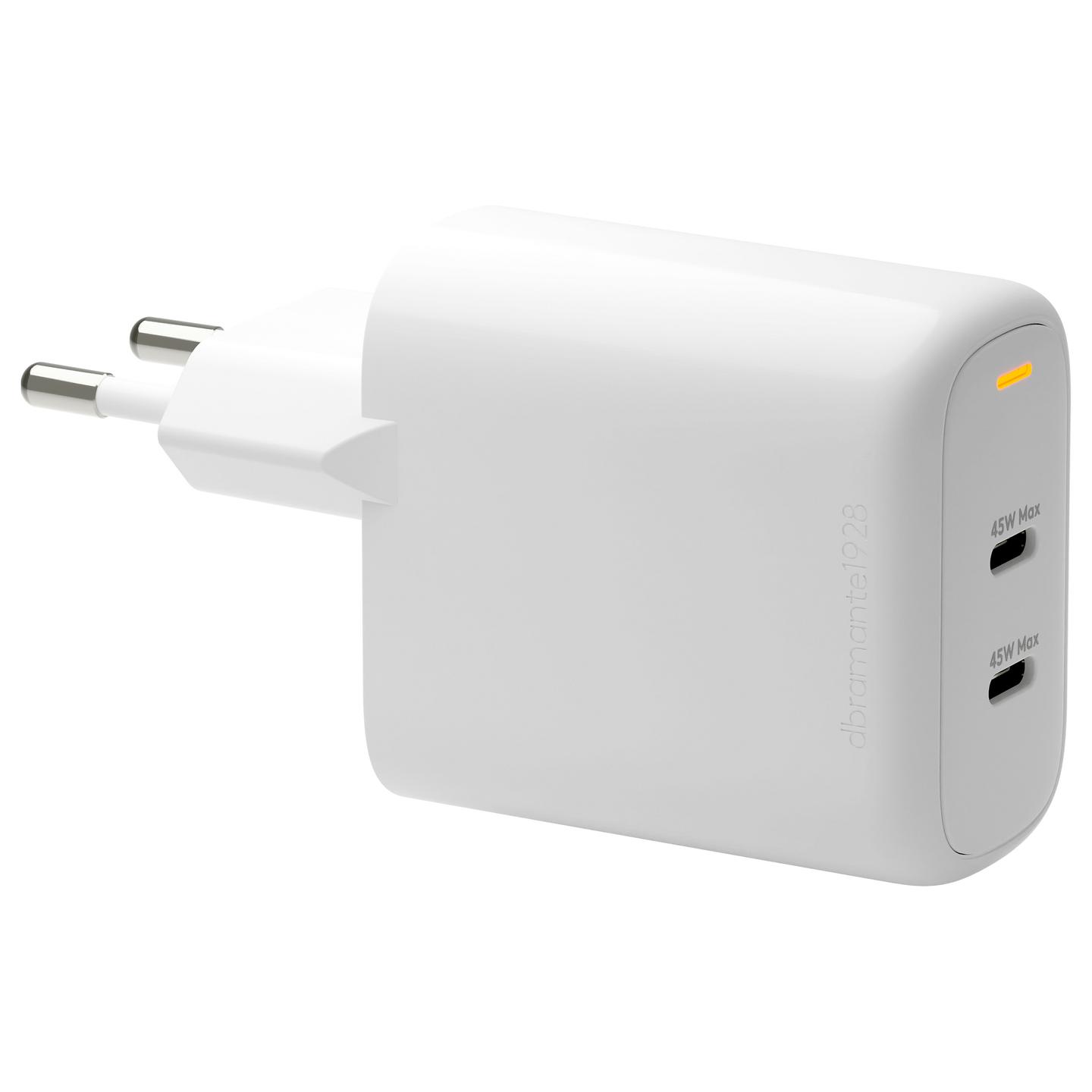 Adapter dbramante1928 re-charge Pro / 45W / 2x USB-C / GaN - Bardhë