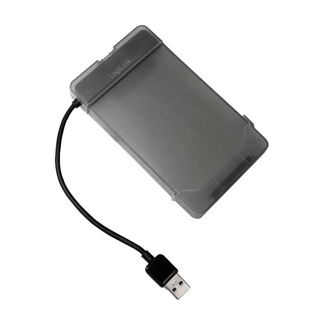 Këllëf për disqe LogiLink AU0037, 2.5", SATA III, USB 3.0, deri në 5Gb/s - Hiri - 2