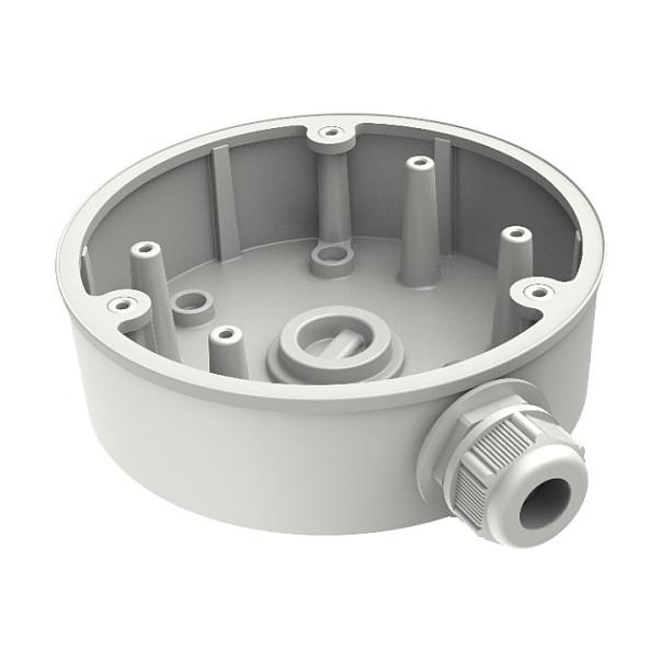 Kuti Lidhëse për Kamera Sigurie Hikvision DS-1280ZJ-PT6, Alumin, Ø137 mm - Bardhë