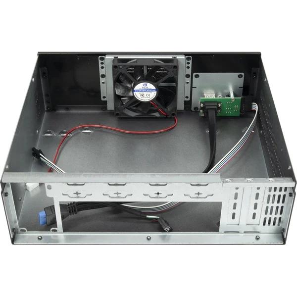 Kasë Inter-Tech IPC S25, Mini Tower, Mini-ITX, 1x 3.5" HDD ose 2x 2.5" SSD, 2x USB-A 3.0, 1x Ventilator 80mm, pa Furnizues Energjie - Argjend - 3