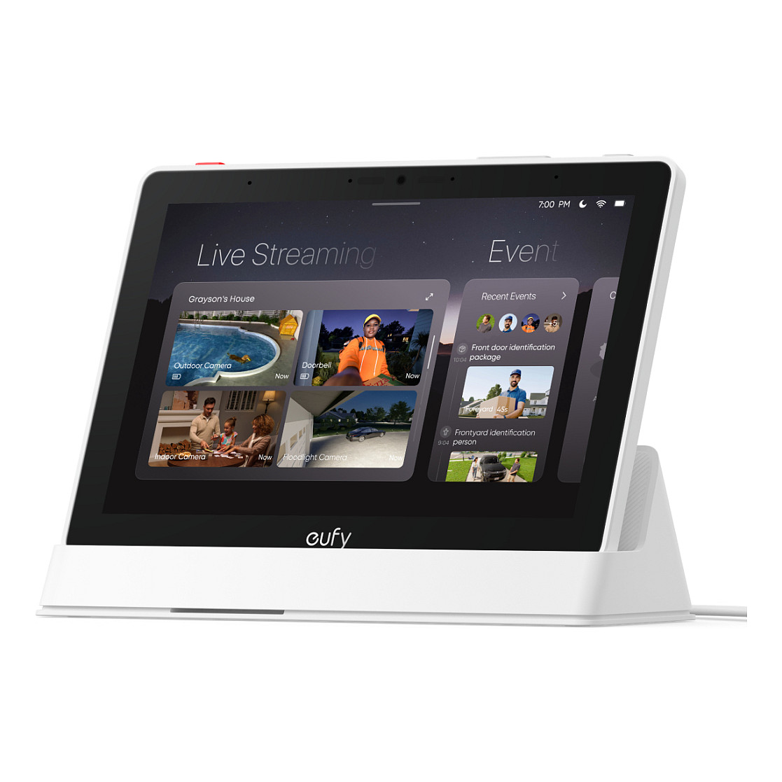 Njësi Qendrore Smart Home eufy T87A03W1 / Smart Display / 8" / LCD / Wi-Fi 6 / 1280 x 800 / Bateri 4050mAh - Bardhë