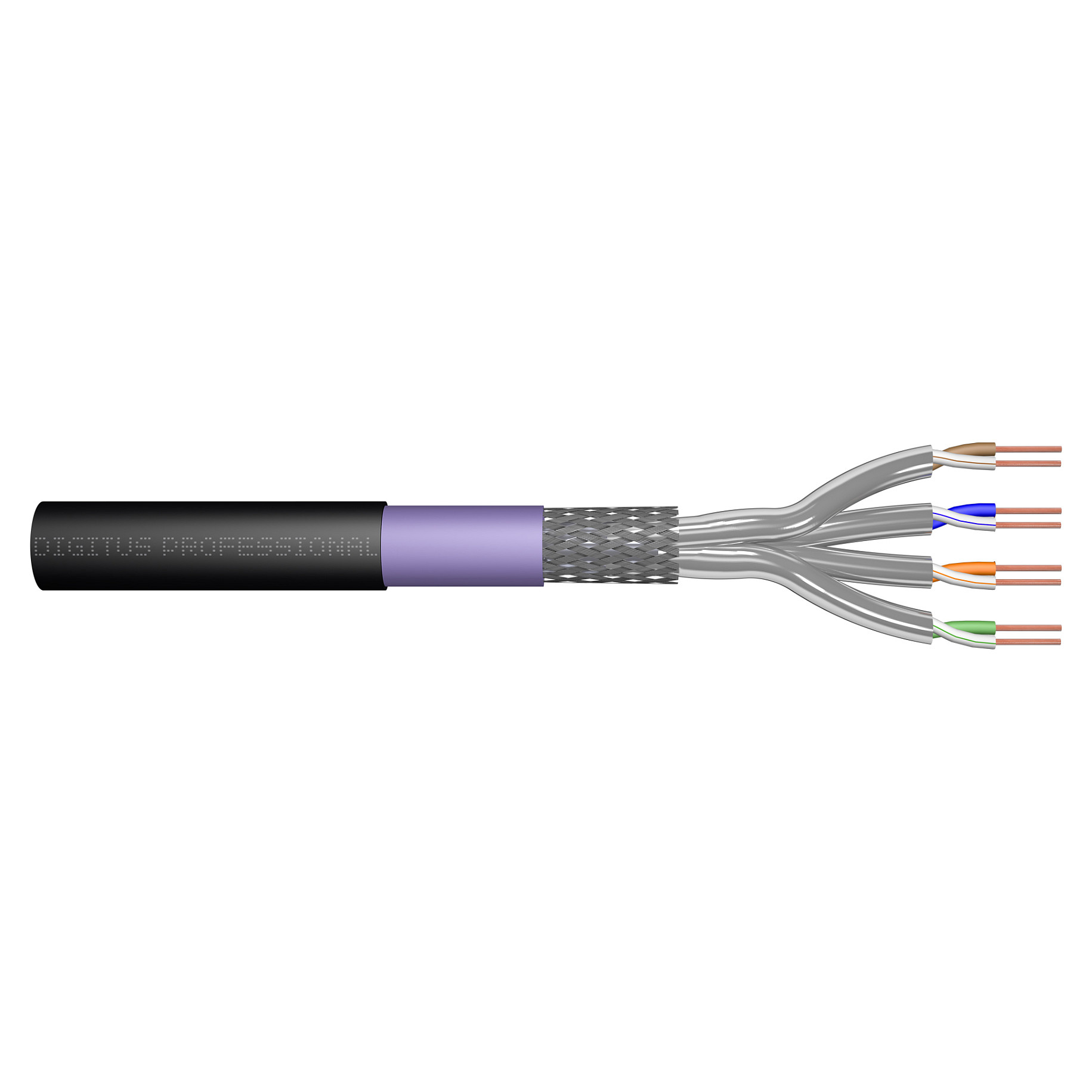 Kabllo për rrjet DIGITUS / CAT 7 / S/FTP / Outdoor Installation Cable / 100m – Gri - 3